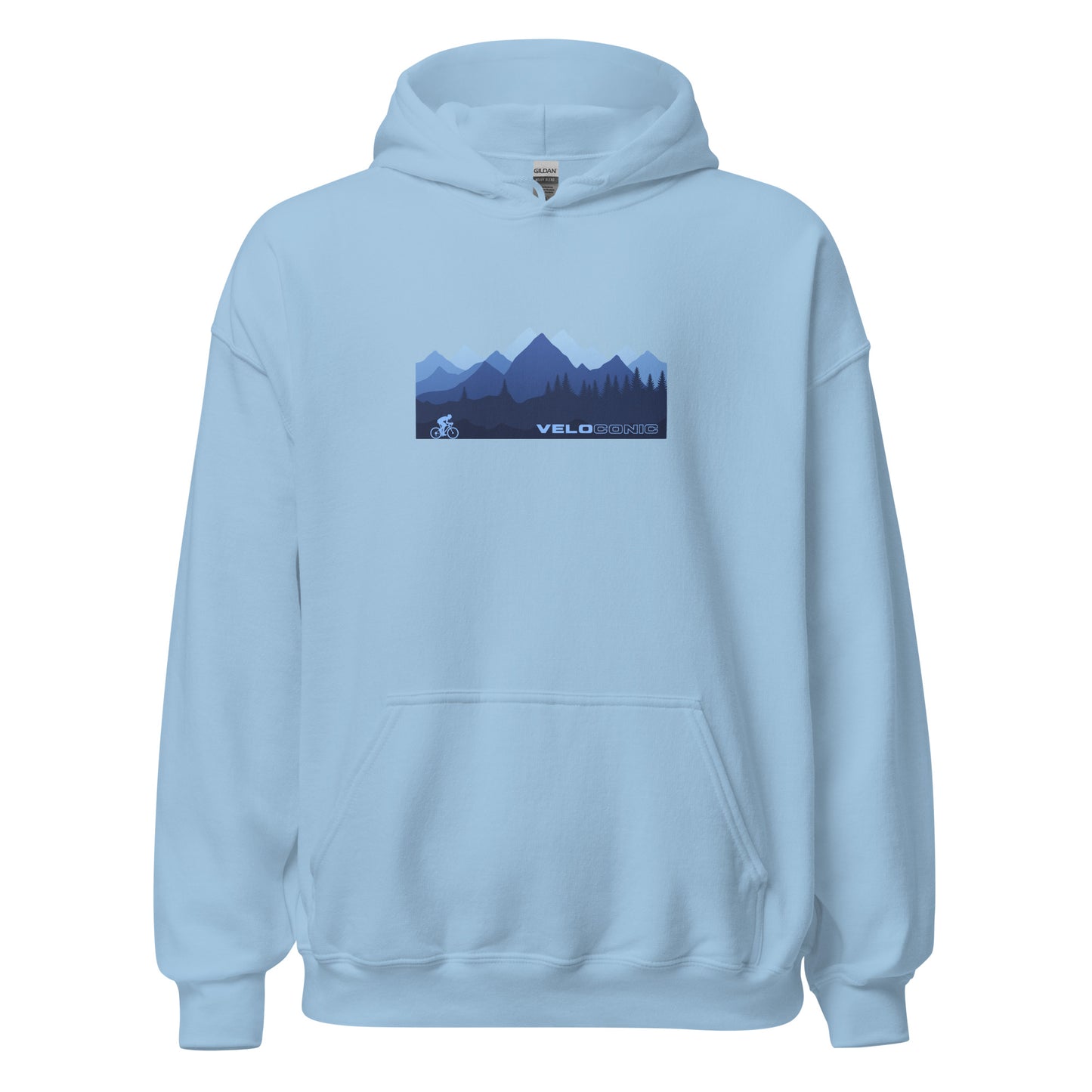 Hoodie "Landscape" skyblue