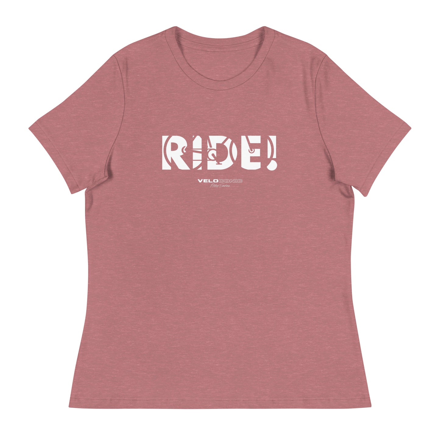 Damen-T-Shirt "RIDE!" mauve